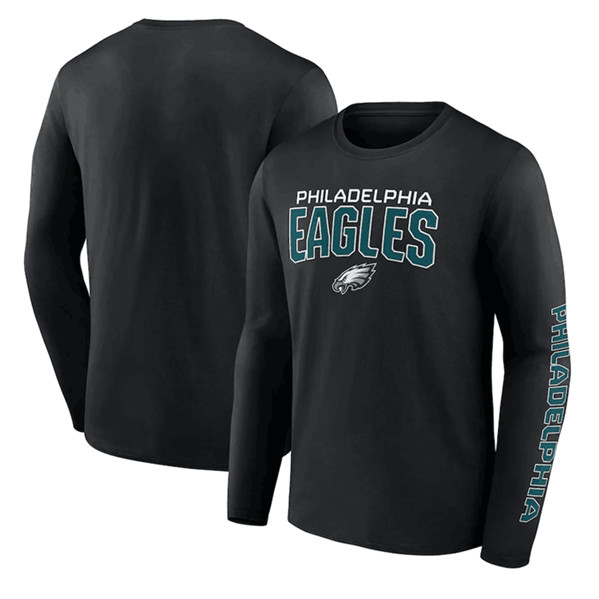 Philadelphia Eagles Black Go the Distance Long Sleeve T-Shirt